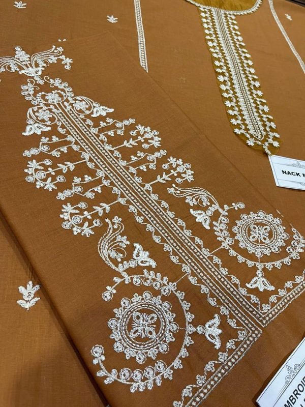 Lameesa casual 2 piece with a touch of embroidery russet - Image 2