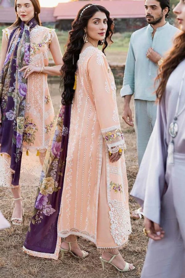 Lameesa embroidery cotton with cotton and silk blend - Image 2