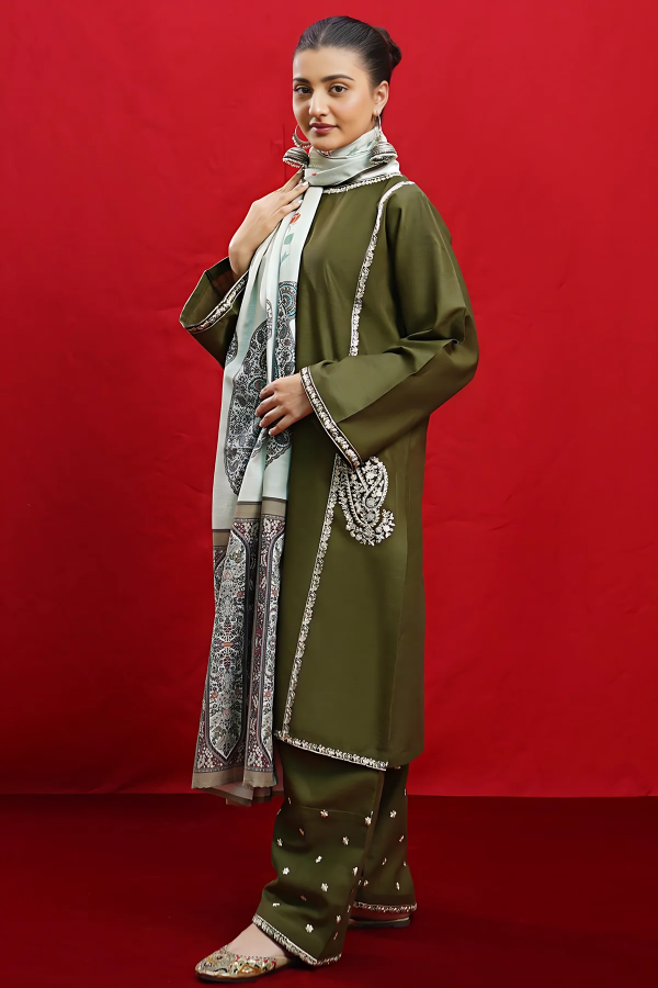 Lameesa Thread & Sequin Embroidery Lawn - Image 2
