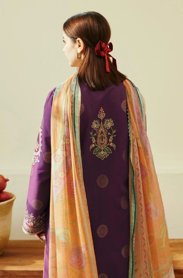 LAMEESA Stunning Front Full Embroidery with Schiffli Work - Image 4