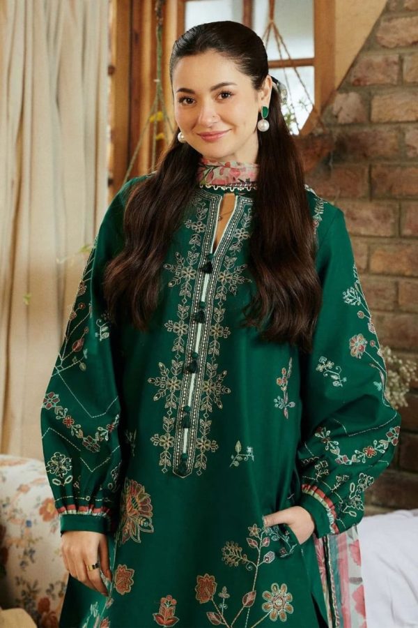 Lawn with Tarkish Monal Dupatta - Image 3