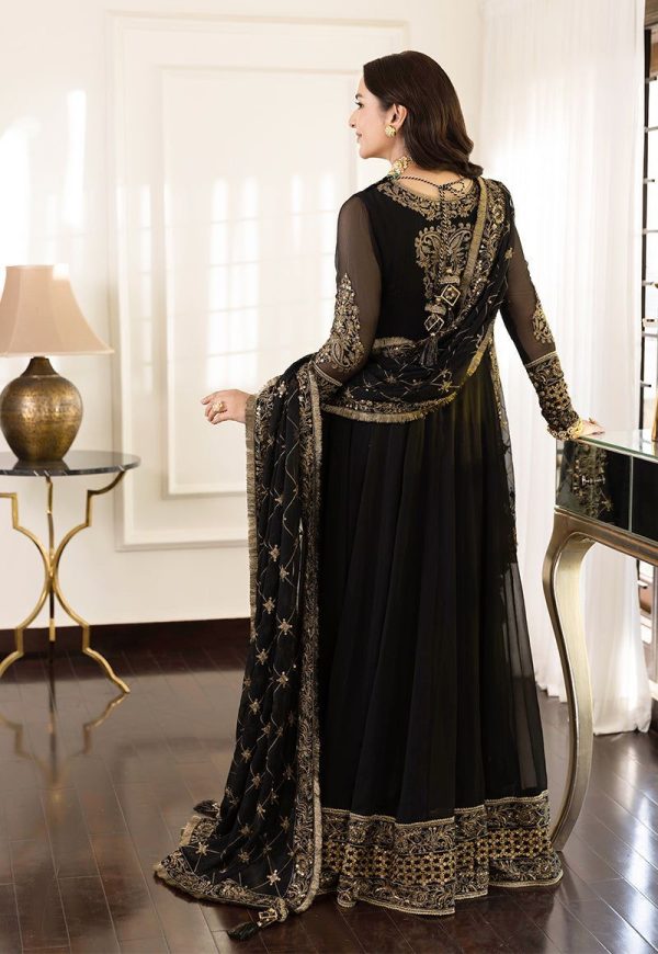 Lameesa Embroidered Chiffon Frock Set - Image 3