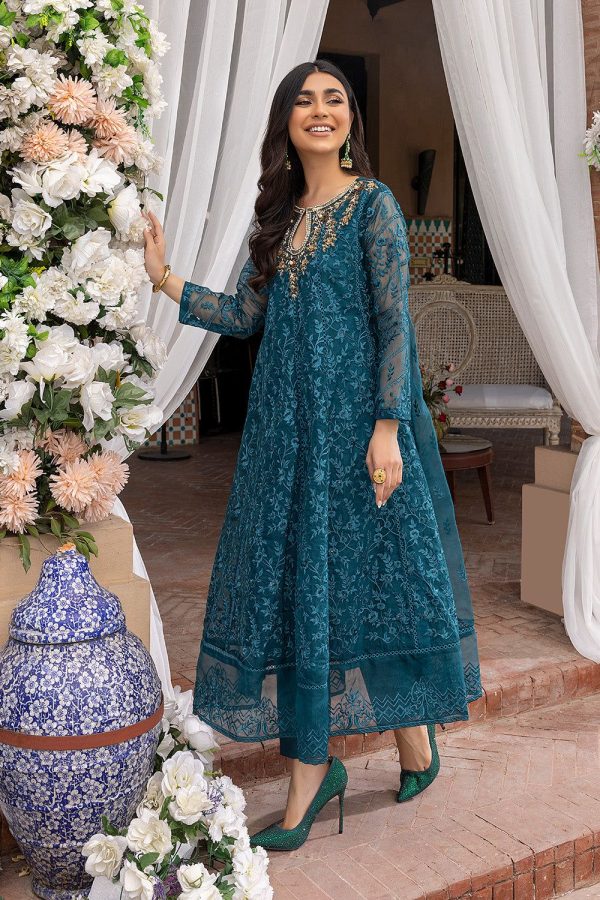 Lameesa Arosa frock set blends regal embroidery - Image 2