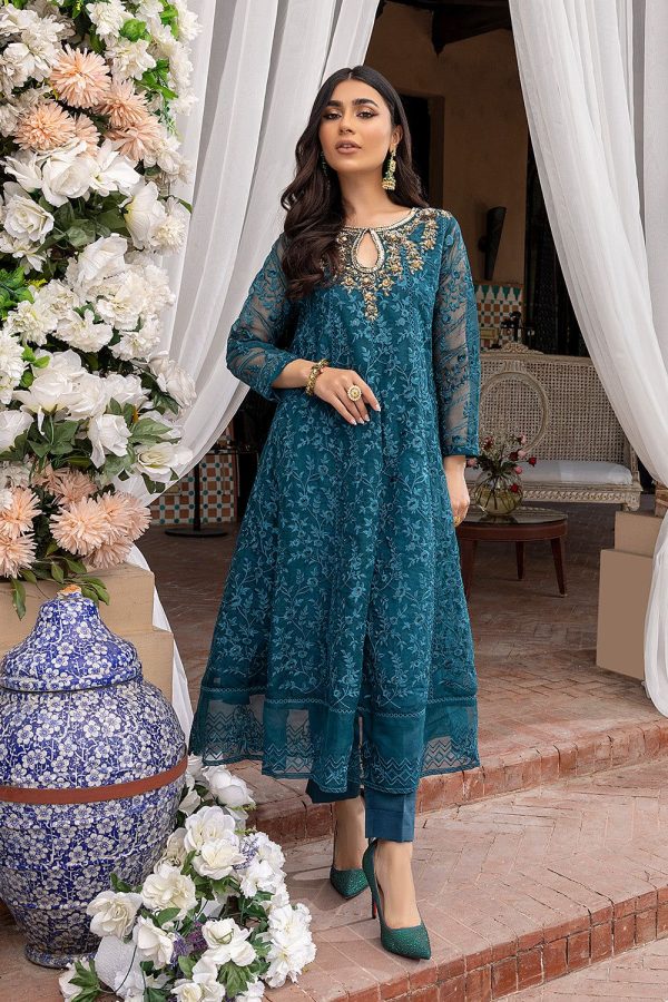 Lameesa Arosa frock set blends regal embroidery