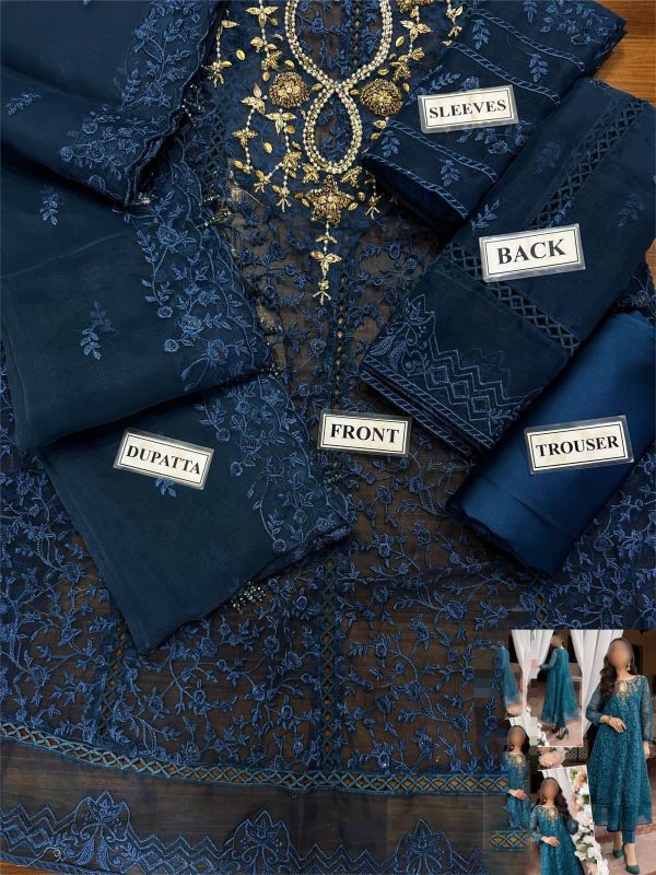 Lameesa Arosa frock set blends regal embroidery - Image 4