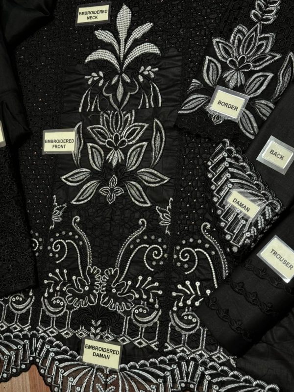 Lameesa Fully Heavy Embroidered Black - Image 4