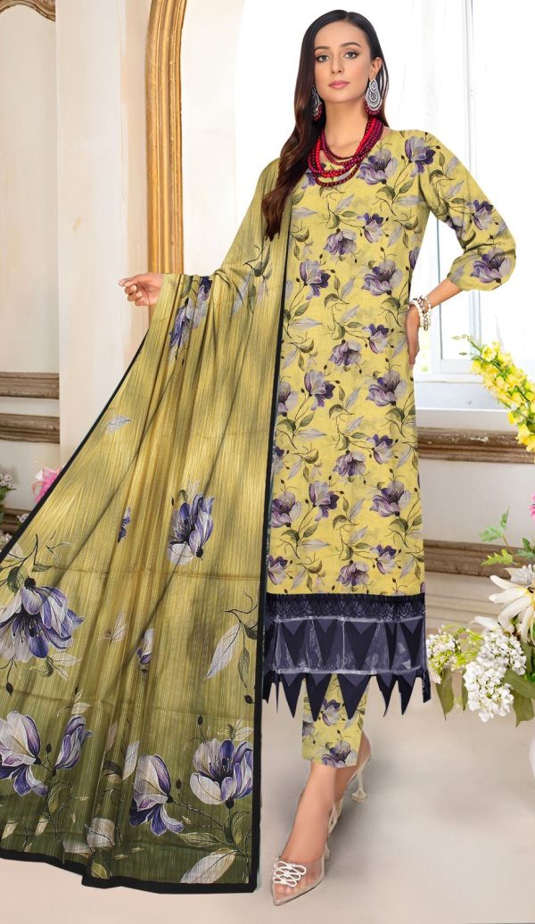 Lameesa bold prints old gold