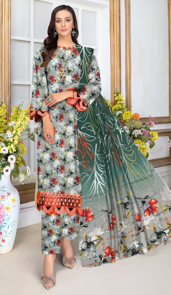Lameesa bold prints grey