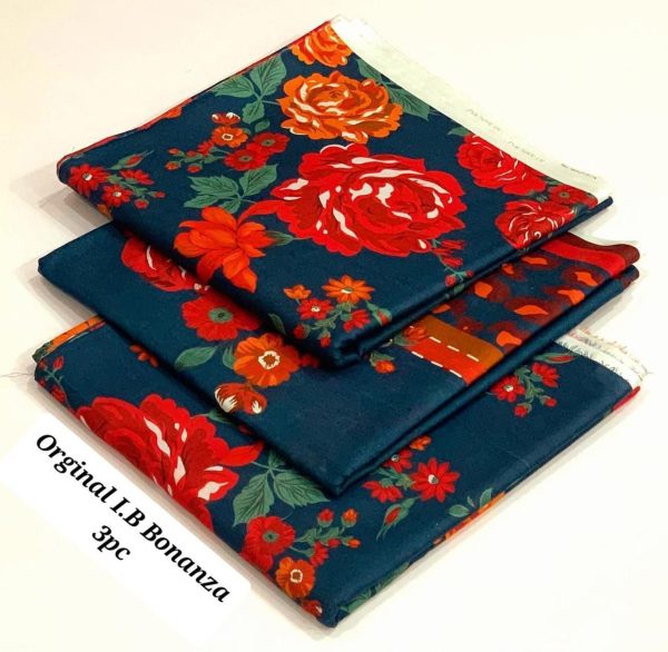 Lameesa Summer Grace stylish & comfortable 3-piece lawn Prussian blue