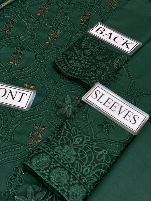 Lameesa Embroidered Chicken Kari with Daman Patch,Dyed, Printed and Patch work in different deep colors - Image 4