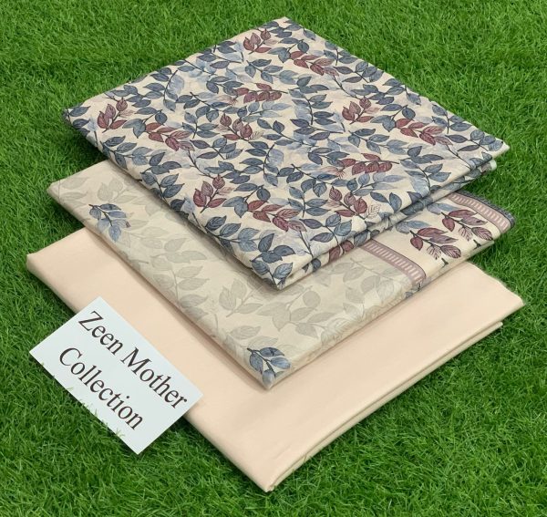 Lameesa mother collection printed lawn, Desert Sand