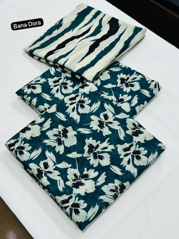 Lameesa Printed – Signature Bana Dora midnight green