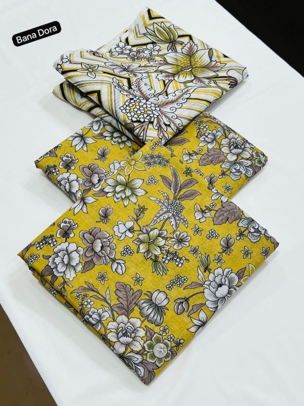 Lameesa Printed – Signature Bana Dora old gold